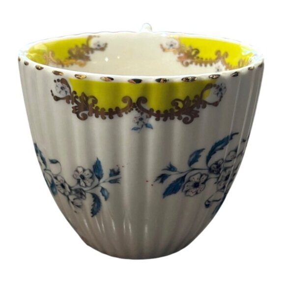 Anthropologie Nature Table Teacup By Lou Rota With Bee Floral Design - Picture 3 of 6
